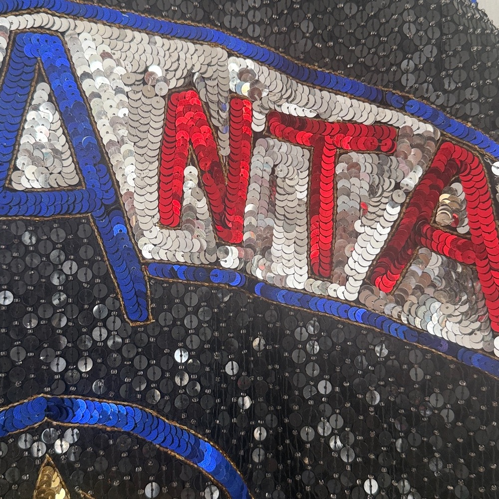 Vintage USA Olympics Atlanta 1996 Sequin Americana Style Zip Up Varsity Jacket - Picture 7 of 16